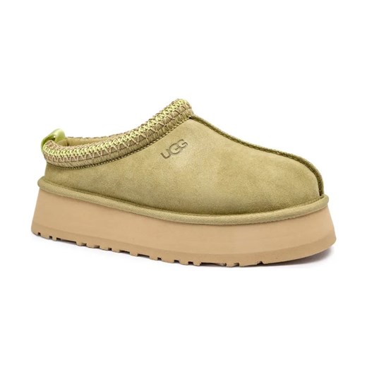 UGG Skórzane mule W TAZZ II | z dodatkiem wełny ze sklepu Gomez Fashion Store w kategorii Klapki damskie - zdjęcie 185045714