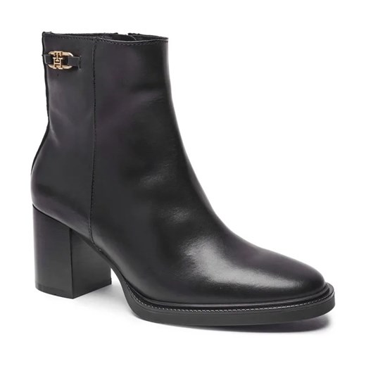 Tommy Hilfiger Skórzane botki na słupku STACKED ze sklepu Gomez Fashion Store w kategorii Botki - zdjęcie 185045731