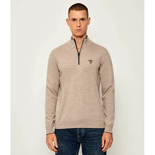 Aeronautica Militare Wełniany sweter | Regular Fit ze sklepu Gomez Fashion Store w kategorii Swetry męskie - zdjęcie 185045874