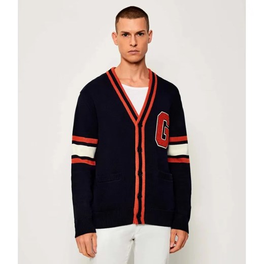 Gant Kardigan G-BADGE | Relaxed fit ze sklepu Gomez Fashion Store w kategorii Swetry męskie - zdjęcie 185045883