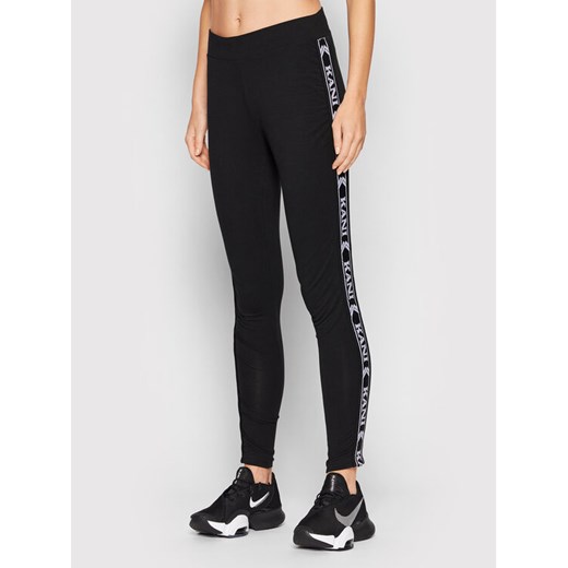 Karl Kani Legginsy Tape 6104721 Czarny Slim Fit ze sklepu MODIVO w kategorii Spodnie damskie - zdjęcie 185048164
