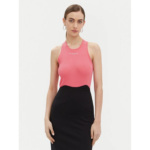 PINKO Top 100822 A2C1 Różowy Regular Fit ze sklepu MODIVO w kategorii Bluzki damskie - zdjęcie 185048174