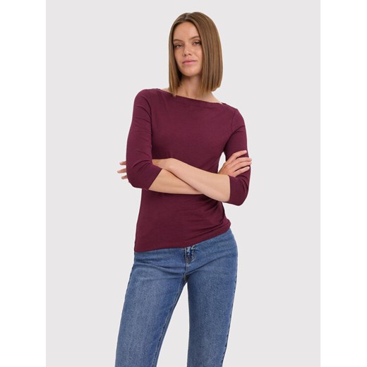 Vero Moda Bluzka Panda 10274133 Bordowy Regular Fit ze sklepu MODIVO w kategorii Bluzki damskie - zdjęcie 185048203