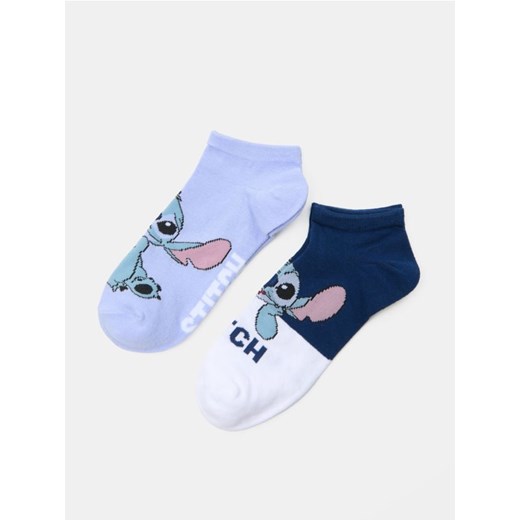Sinsay - Skarpetki z nadrukiem Lilo & Stitch - wielobarwny ze sklepu Sinsay w kategorii Skarpetki damskie - zdjęcie 185049583
