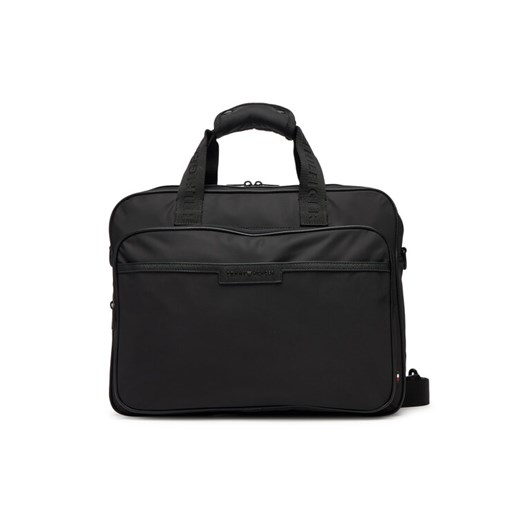 Torba na laptopa Tommy Hilfiger Th Repreve Computer Bag AM0AM13466 Czarny ze sklepu eobuwie.pl w kategorii Torby na laptopa - zdjęcie 185050954