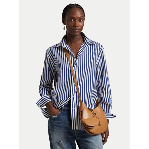 Polo Ralph Lauren Koszula 211968218001 Granatowy Oversize ze sklepu MODIVO w kategorii Koszule damskie - zdjęcie 185051474