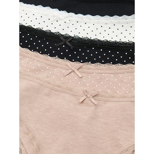 Sinsay - Bawełniane majtki brazyliany 5 pack - wielobarwny Sinsay S Sinsay