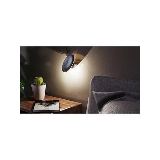 Designnest Lampa stołowa LED &quot;Ufo-Lamp&quot; w kolorze srebrnym - wys. 30,5 x Ø 13 cm ze sklepu Limango Polska w kategorii Oświetlenie - zdjęcie 185052841