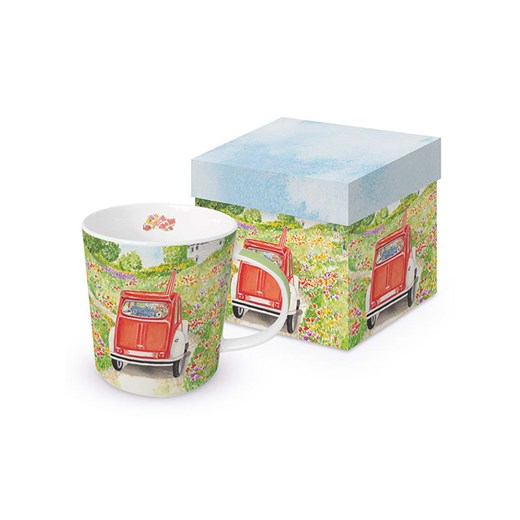 ppd Kubek jumbo &quot;Bon Voyage!&quot; ze wzorem - 400 ml ze sklepu Limango Polska w kategorii Dzbanki i zaparzacze - zdjęcie 185052953