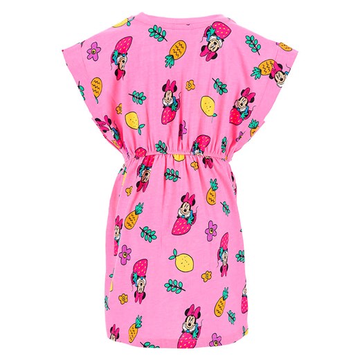 Disney Minnie Mouse Sukienka &quot;Minnie&quot; w kolorze różowym ze wzorem 128 promocyjna cena Limango Polska