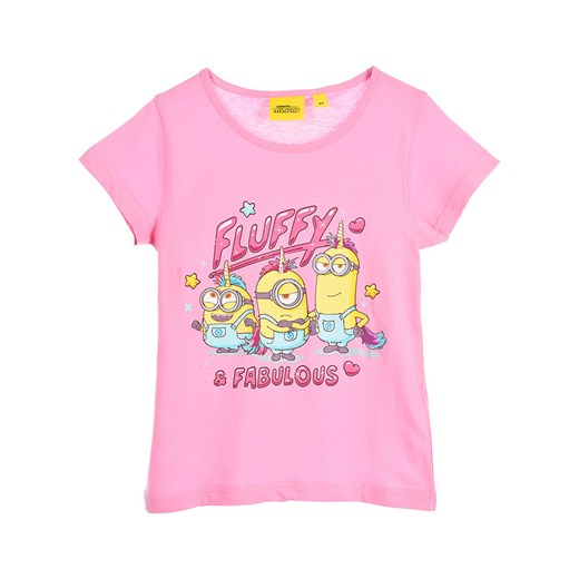 Minions Koszulka &quot;Minions&quot; w kolorze różowym ze sklepu Limango Polska w kategorii Bluzki dziewczęce - zdjęcie 185054653