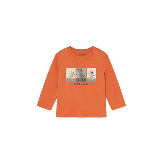 Mayoral Bluzka 2063 Pomarańczowy Regular Fit ze sklepu MODIVO w kategorii T-shirty chłopięce - zdjęcie 185056443