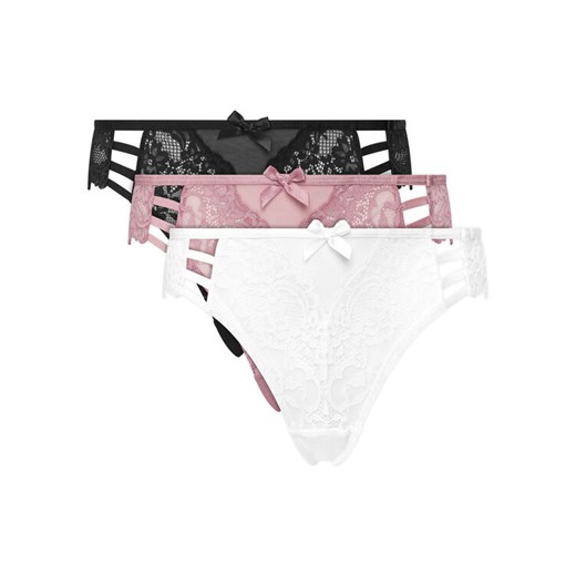 Hunkemöller Komplet 3 par fig brazylijskich 302720 Kolorowy ze sklepu MODIVO w kategorii Majtki damskie - zdjęcie 185056480