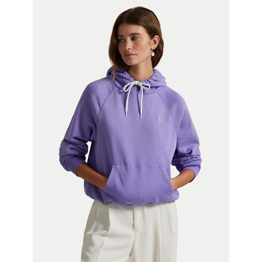 Polo Ralph Lauren Bluza 211971691005 Fioletowy Relaxed Fit ze sklepu MODIVO w kategorii Bluzy damskie - zdjęcie 185056520