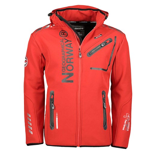 Geographical Norway Kurtka softshellowa &quot;Royaute&quot; w kolorze czerwonym ze sklepu Limango Polska w kategorii Kurtki męskie - zdjęcie 185057592