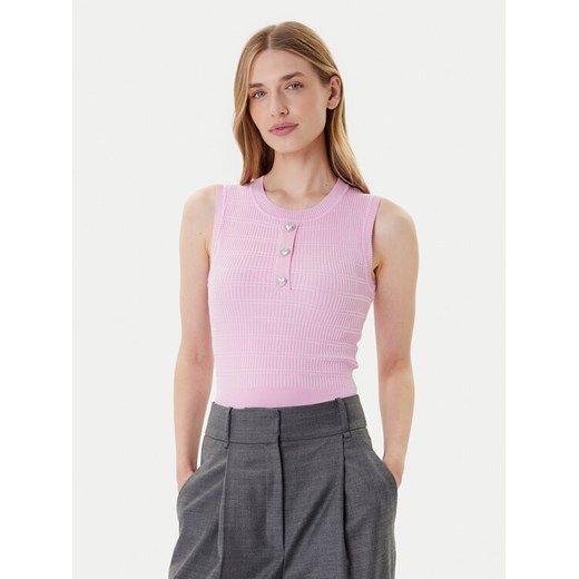 Morgan Top 252-MJILA Różowy Slim Fit ze sklepu MODIVO w kategorii Bluzki damskie - zdjęcie 185057633