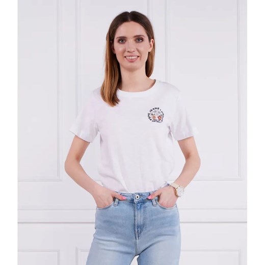 Pepe Jeans London T-shirt ONIX | Regular Fit ze sklepu Gomez Fashion Store w kategorii Bluzki damskie - zdjęcie 185058352