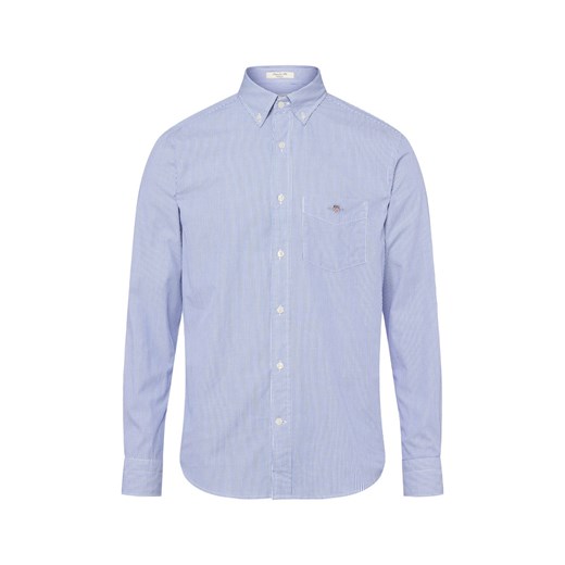 Gant Męska koszula casual Mężczyźni Regular Fit Bawełna biały w paski ze sklepu vangraaf w kategorii Koszule męskie - zdjęcie 185059483