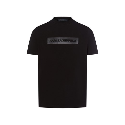 KARL LAGERFELD Koszulka męska Mężczyźni Bawełna czarny nadruk ze sklepu vangraaf w kategorii T-shirty męskie - zdjęcie 185059501