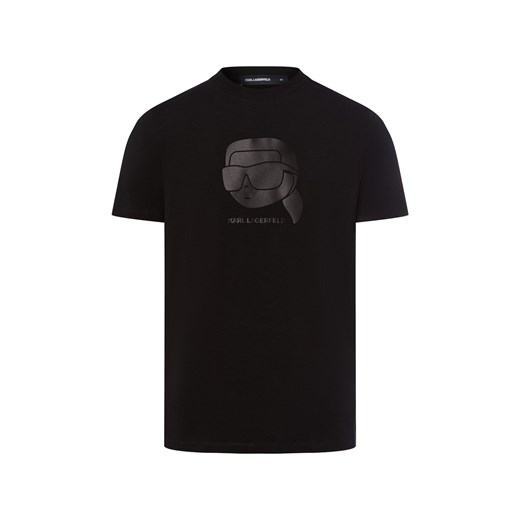 KARL LAGERFELD Koszulka męska Mężczyźni Bawełna czarny nadruk ze sklepu vangraaf w kategorii T-shirty męskie - zdjęcie 185059502