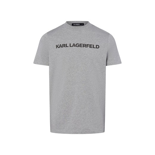 KARL LAGERFELD Koszulka męska Mężczyźni Bawełna szary marmurkowy ze sklepu vangraaf w kategorii T-shirty męskie - zdjęcie 185059504
