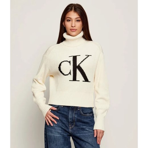 Calvin Klein Jeans Golf | Loose fit ze sklepu Gomez Fashion Store w kategorii Swetry damskie - zdjęcie 185061103