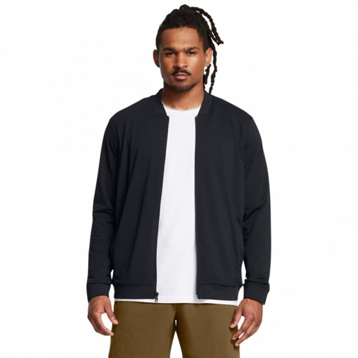 Męska kurtka przejściowa Under Armour UA Meridian Bomber - czarna ze sklepu Sportstylestory.com w kategorii Kurtki męskie - zdjęcie 185062400