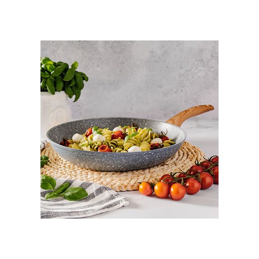 Bisetti Patelnia &quot;Pierre Gourmet&quot; w kolorze szarym - Ø 28 cm ze sklepu Limango Polska w kategorii Garnki - zdjęcie 185062573