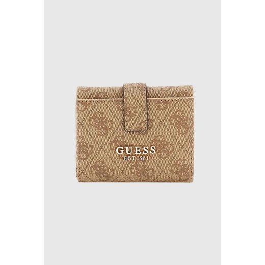 GUESS Beżowy portfel damski Laurel ze sklepu outfit.pl w kategorii Portfele damskie - zdjęcie 185063880