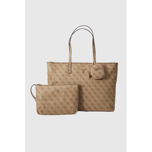 GUESS Beżowa shopperka damska Power Play ze sklepu outfit.pl w kategorii Torby Shopper bag - zdjęcie 185064280