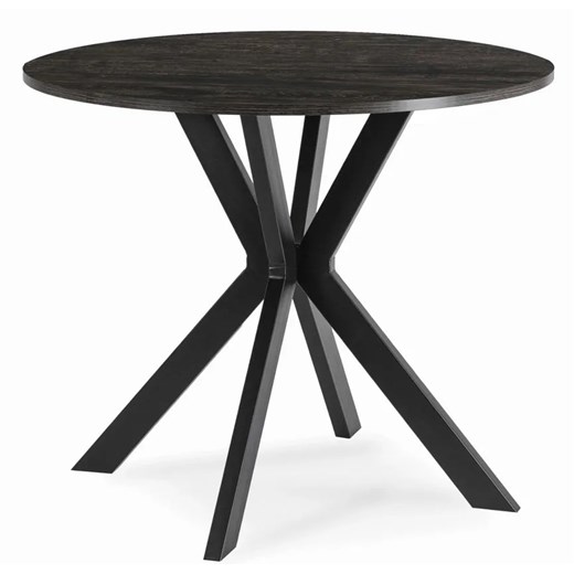 Okrągły stolik nowoczesny czarny 80cm N8-B26 ze sklepu Edinos.pl w kategorii Stoliki kawowe - zdjęcie 185064324