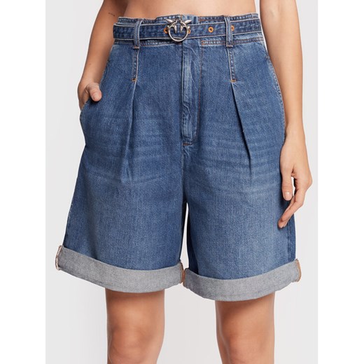 Pinko Szorty jeansowe Bubolare 1J112S Y1E6 Niebieski Relaxed Fit ze sklepu MODIVO w kategorii Szorty - zdjęcie 185064642