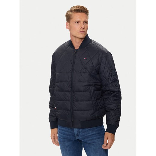 Tommy Hilfiger Kurtka bomber MW0MW36325 Granatowy Regular Fit ze sklepu MODIVO w kategorii Kurtki męskie - zdjęcie 185064670