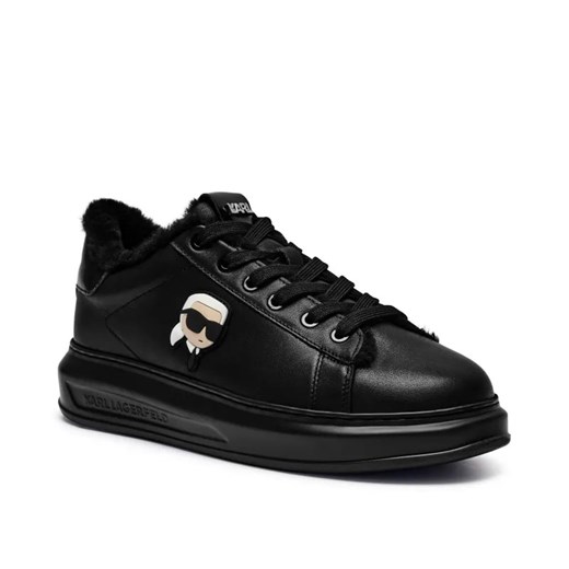 Karl Lagerfeld Skórzane sneakersy KAPRI | shearling ze sklepu Gomez Fashion Store w kategorii Buty sportowe męskie - zdjęcie 185066092
