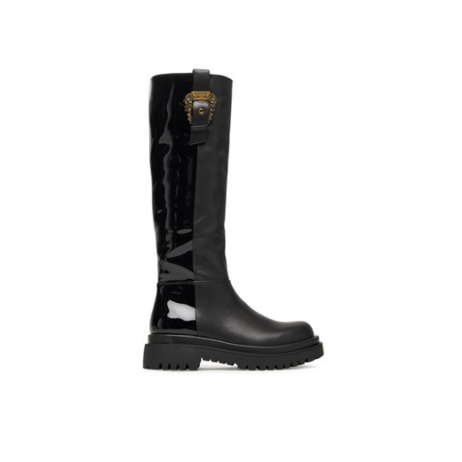 Versace Jeans Couture Kozaki 79VA3S65 Czarny ze sklepu MODIVO w kategorii Kozaki damskie - zdjęcie 185066900