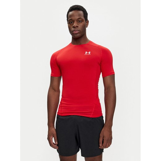 Under Armour Koszulka techniczna Ua HeatGear® Armour 1361518 Czerwony Slim Fit ze sklepu MODIVO w kategorii T-shirty męskie - zdjęcie 185066931