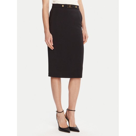 Elisabetta Franchi Spódnica ołówkowa GO-137-56E2-V320 Czarny Regular Fit ze sklepu MODIVO w kategorii Spódnice - zdjęcie 185066962