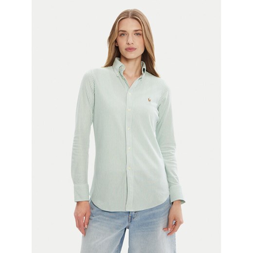 Polo Ralph Lauren Koszula 211910131011 Zielony Classic Fit ze sklepu MODIVO w kategorii Koszule damskie - zdjęcie 185067012
