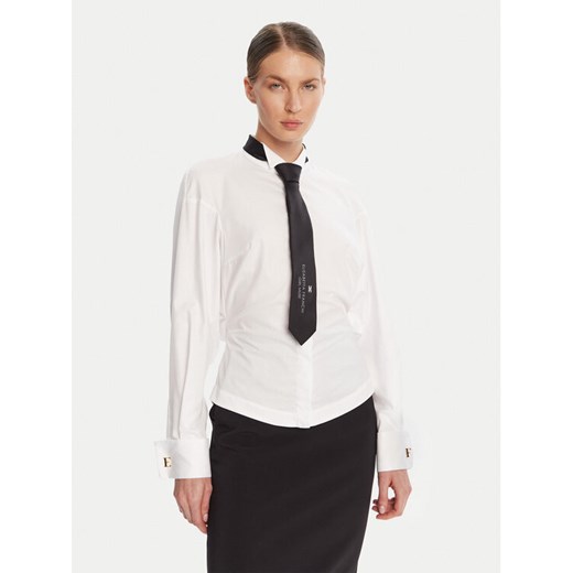 Elisabetta Franchi Koszula re Biały Regular Fit ze sklepu MODIVO w kategorii Koszule damskie - zdjęcie 185067020