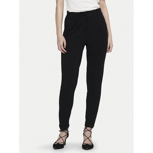 ONLY Spodnie materiałowe Poptrash 15115847 Czarny Regular Fit ze sklepu MODIVO w kategorii Spodnie damskie - zdjęcie 185067033