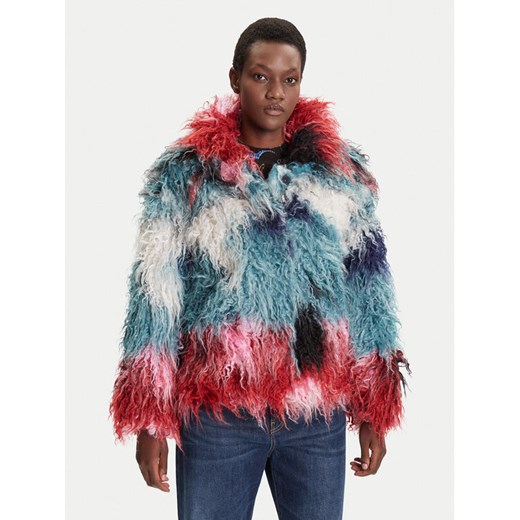Desigual Futro Cloud Lacroix 25WWEW02 Kolorowy Loose Fit ze sklepu MODIVO w kategorii Futra damskie - zdjęcie 185067090