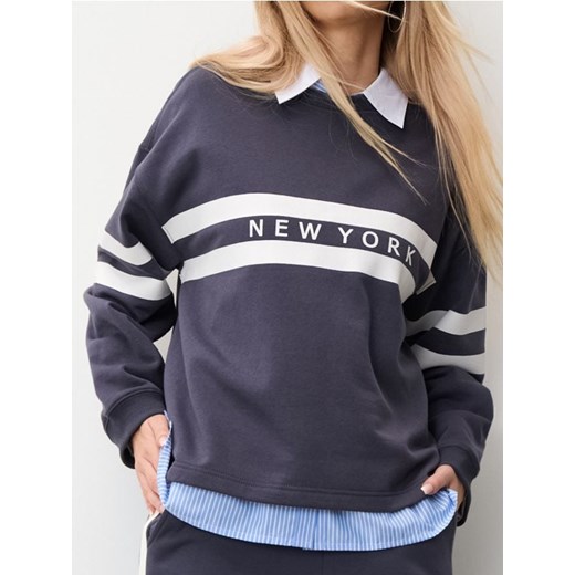 Sinsay - Bluza - niebieski Sinsay XL okazyjna cena Sinsay