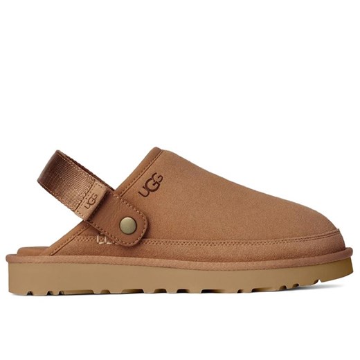 Buty męskie Ugg Goldencoast Clog II 1166915-CHE - brązowe ze sklepu streetstyle24.pl w kategorii Kapcie męskie - zdjęcie 185068710