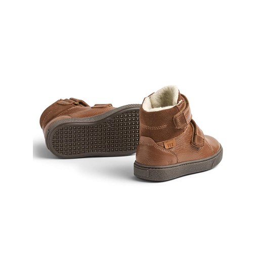 Wheat Skórzane botki zimowe w kolorze jasnobrązowym 30 promocja Limango Polska