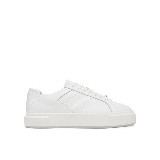 Sneakersy Calvin Klein Basket Cups Lace Up Logo Tape YW0YW02007 Biały ze sklepu eobuwie.pl w kategorii Buty sportowe damskie - zdjęcie 185069133