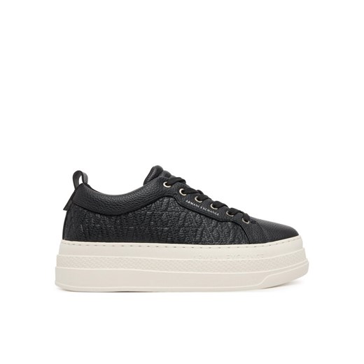 Sneakersy Armani Exchange XW001630 AF17351 UC001 Czarny ze sklepu eobuwie.pl w kategorii Buty sportowe damskie - zdjęcie 185069191