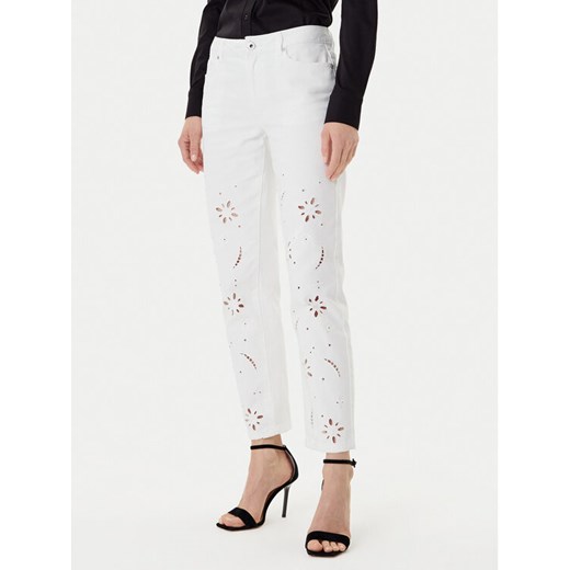 Morgan Jeansy 252-PBRAD Biały Straight Fit ze sklepu MODIVO w kategorii Jeansy damskie - zdjęcie 185070222