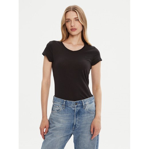 G-Star Raw T-Shirt Eyben D24533-4107 Czarny Slim Fit ze sklepu MODIVO w kategorii Bluzki damskie - zdjęcie 185070290