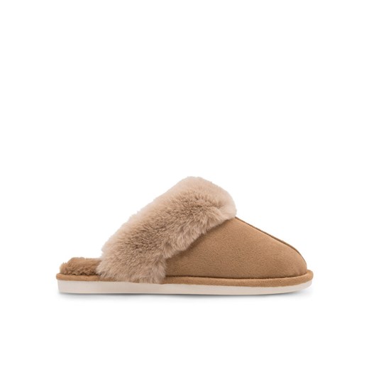 Kapcie Home & Relax C-AW-17 Brązowy ze sklepu eobuwie.pl w kategorii Kapcie damskie - zdjęcie 185070901