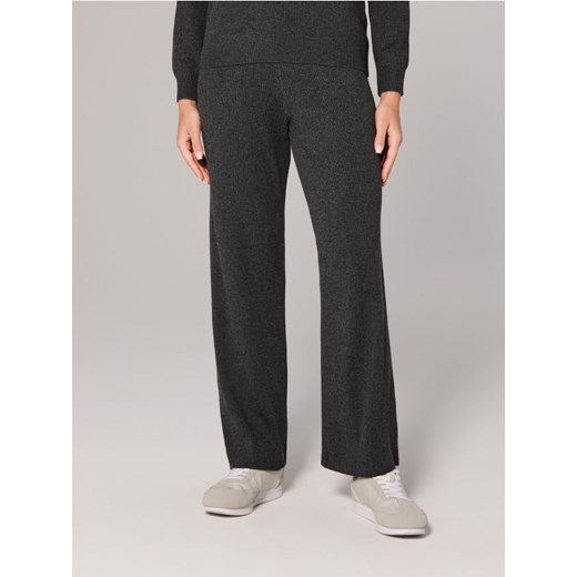 Sinsay - Spodnie z prążkowanej dzianiny - szary Sinsay M wyprzedaż Sinsay